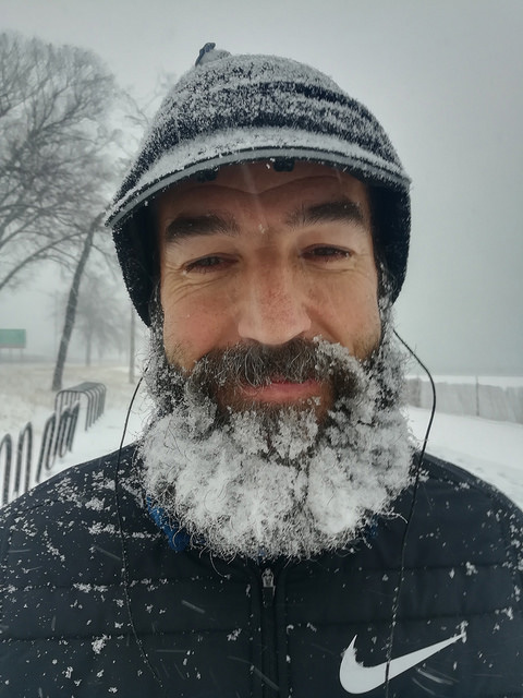 Trail Runner with Frozen Beard