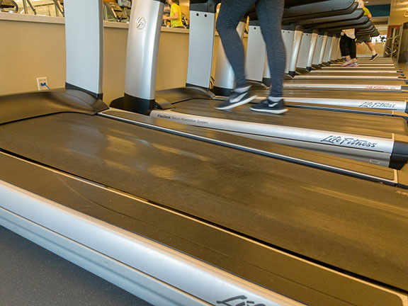 shoe store with treadmill