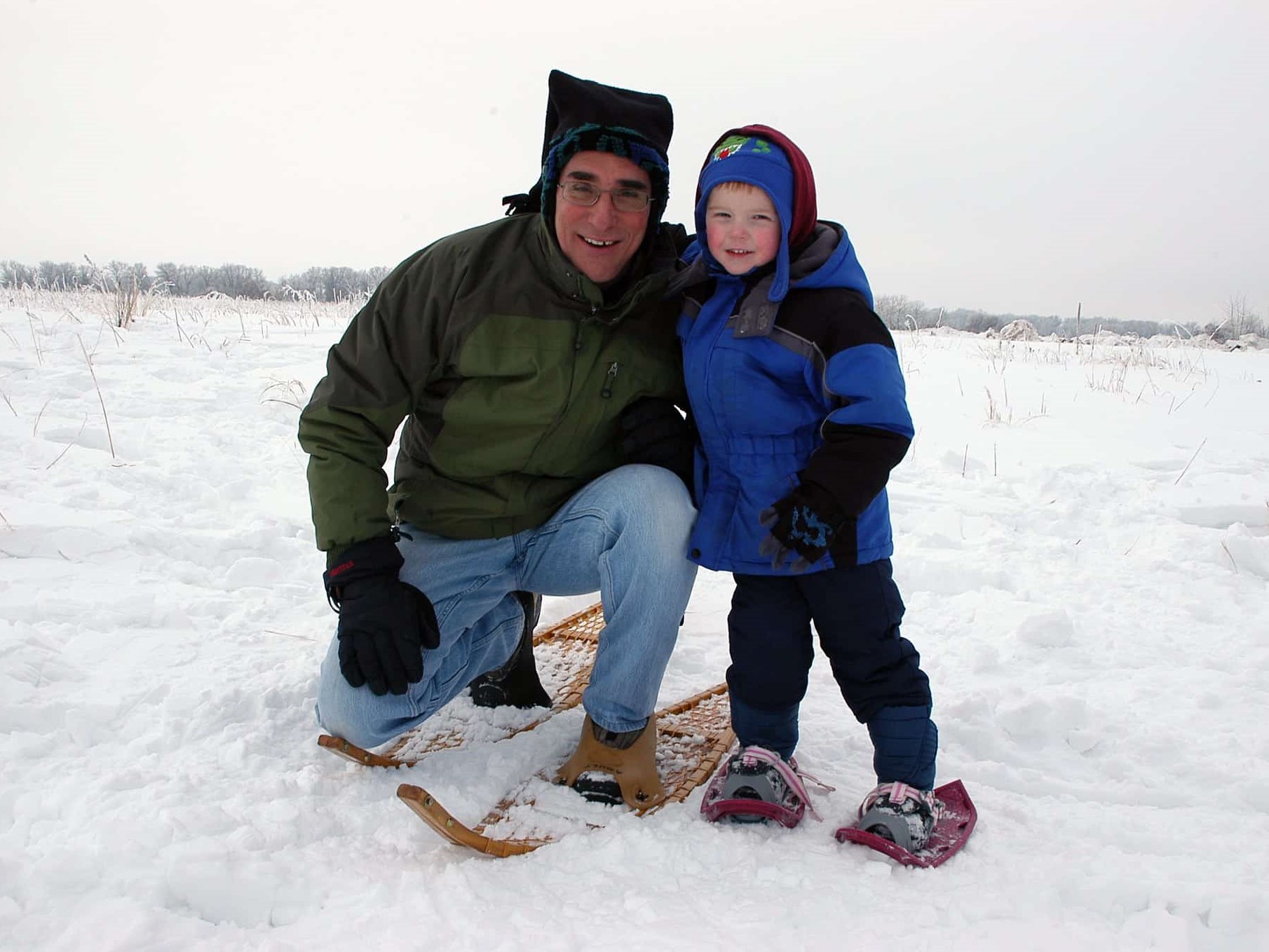 snowshoeing with kids