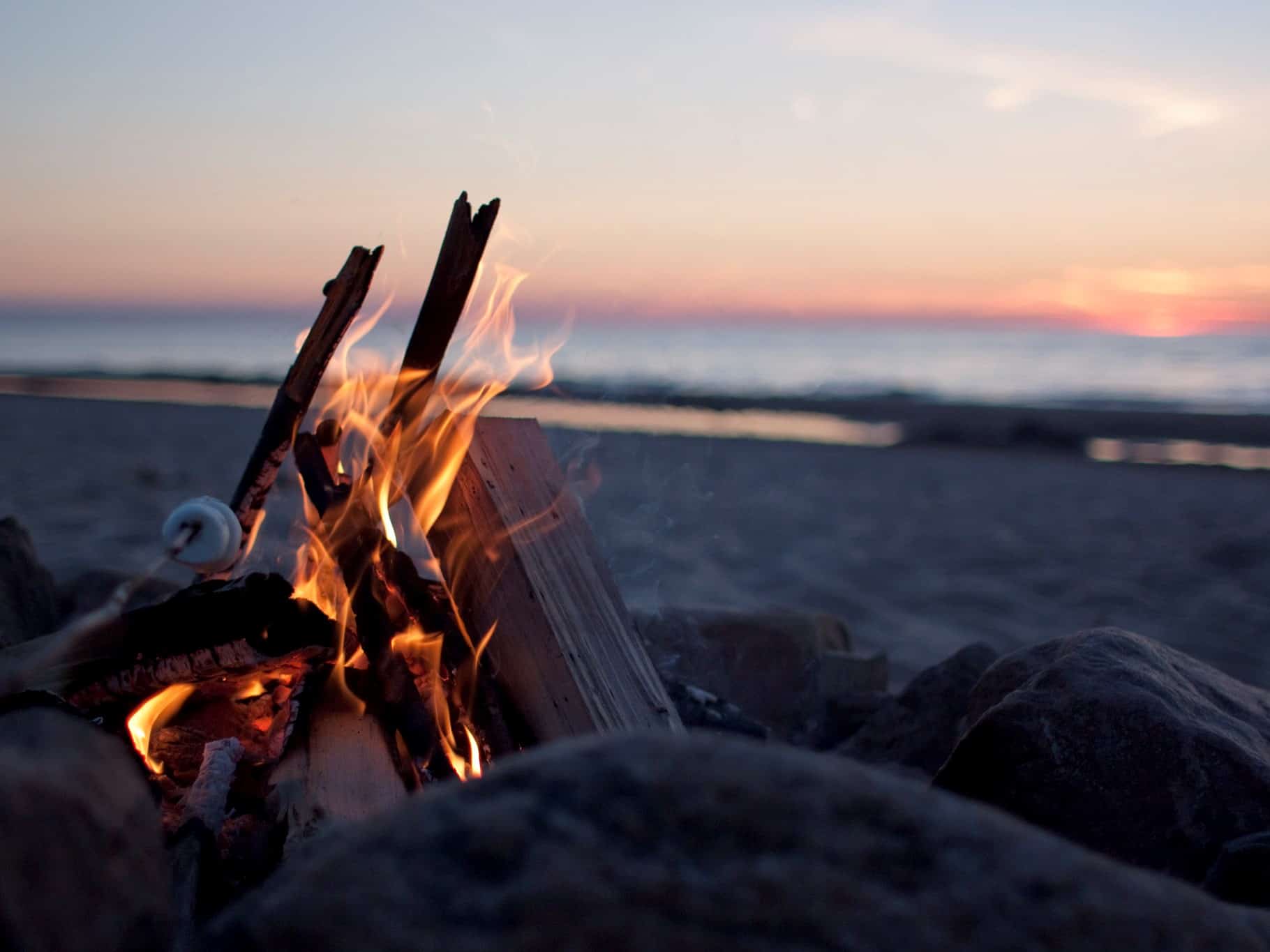 How to Start a Campfire on the Beach