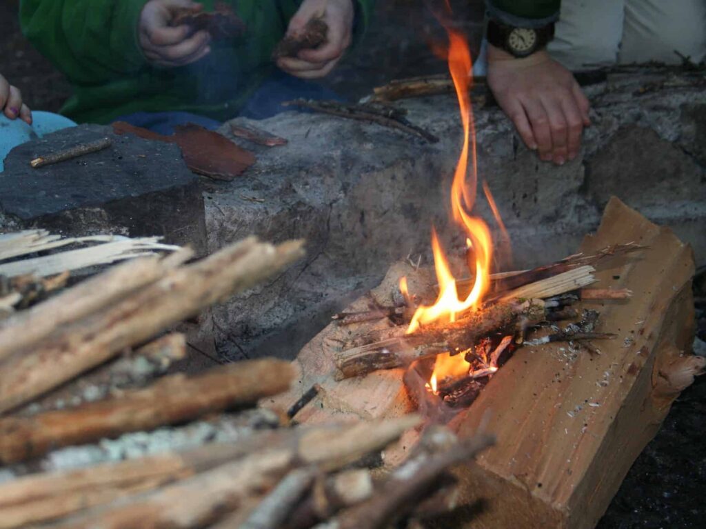 How to Start a Fire With Wet Wood