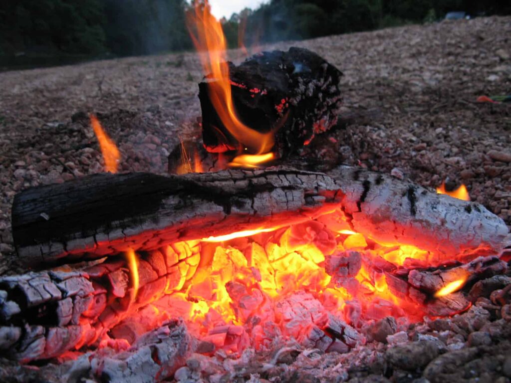 How to Keep a Camp Fire Going All Night