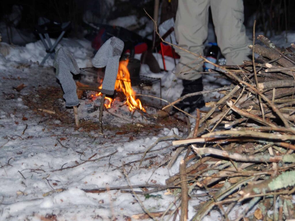 How to Dry Clothes While Cold Weather Camping